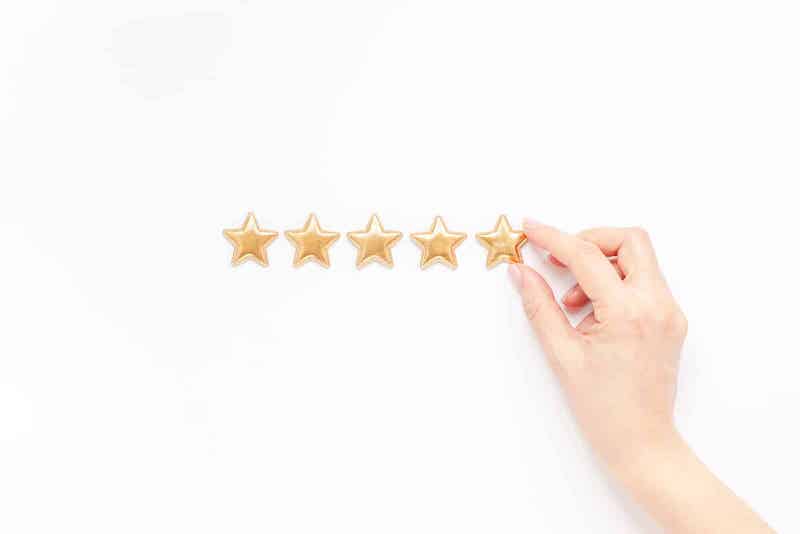 buyer reviews five gold stars
