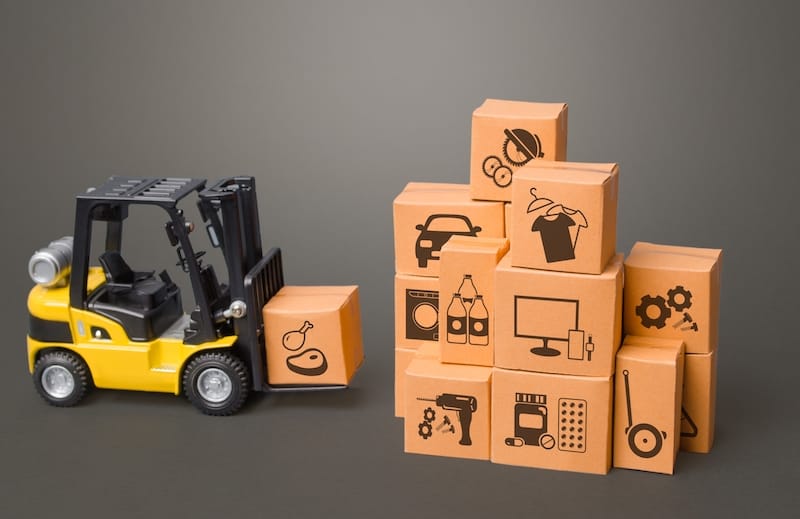 Fork lift shipping boxes Canada freight