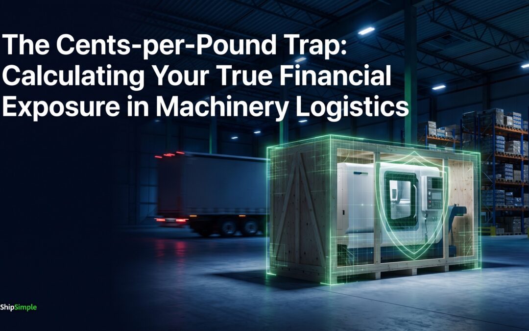 The Cents-per-Pound Trap: Calculating Your True Financial Exposure in Machinery Logistics